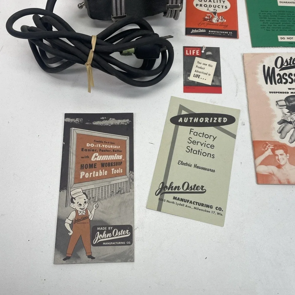 Vintage Oster Stimulax Stim-U-Lax Model M-4 Handheld Massager Working‎